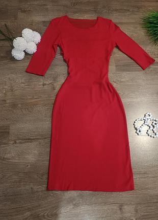 Платье женское вечернее красного цвета, размер xs-s