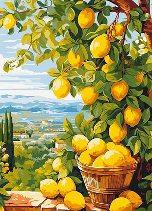 Картина за номерами лимонне дерево lw 3490