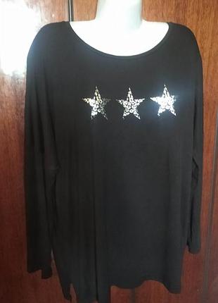 Лонгслив батал плюс сайз вискоза на 56-58 укр