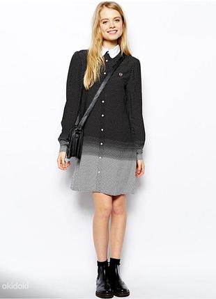Платье рубашка fredperry фирменное оригинал 100% вискоза