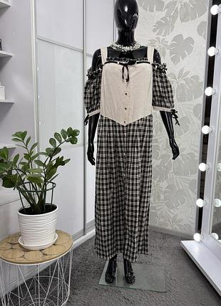 Гарна вінтажна сукня від folk line, р.44