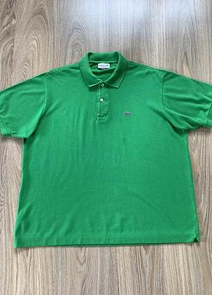 Мужская базовая хлопковая поло lacoste classic fit