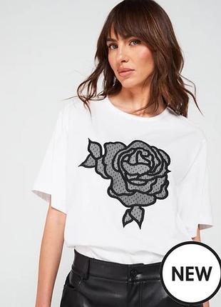 Біла футболка зі стразами 😍