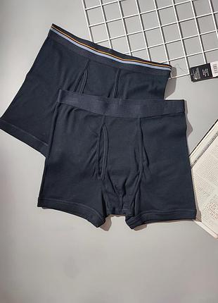 Комплект черных мужских трусов боксеры