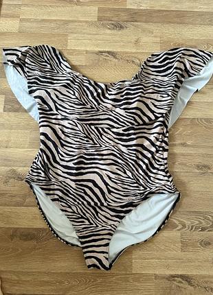 Купальник з рюшами shein plus size