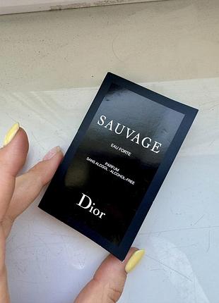 Пробник парфюма dior sauvage eau forte parfum 1 ml