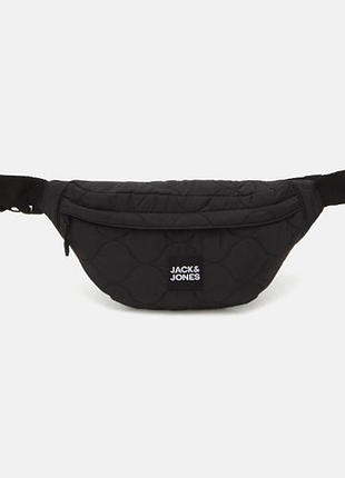 Сумка на пояс бананка стьобана чоловіча та жіноча jack&jones середнього розміру