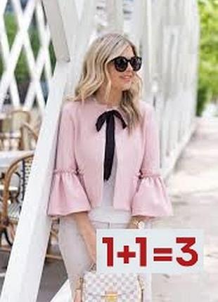 1+1=3 🎁 ніжний піджак жакет блейзер з оборками від topshop
