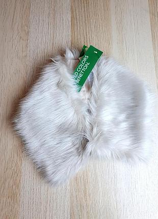 Воротник шарфик искусственный мех benetton
