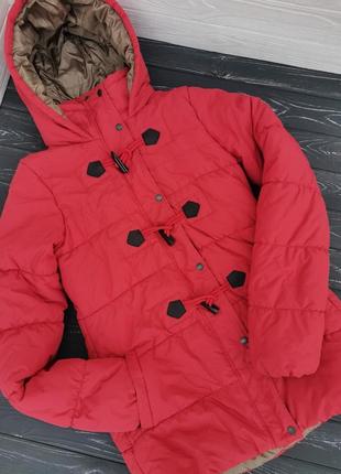 Оригинальное пальто - пуховик на синтепоне