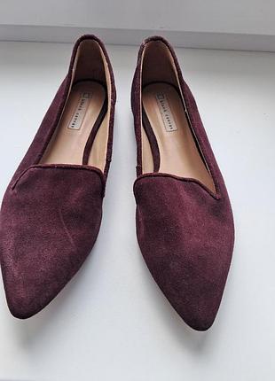 Лоферы замша бордо 35 р