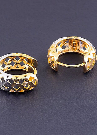 Сережки xuping позолота/родій