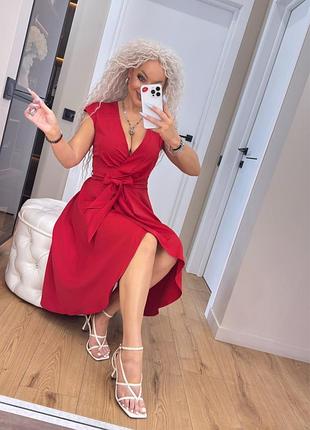 Элегантное женское платье-миди код 9239