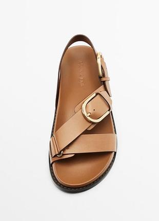 Кожаные обалденные босоножки/сандали massimo dutti с лимитированной коллекции.