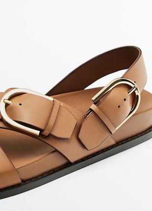 Кожаные обалденные босоножки/сандали massimo dutti с лимитированной коллекции.3 фото