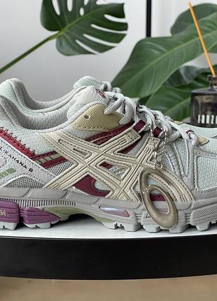 Жіночі кросівки asics gel-kahana 8 , сірі кросівки асікс з сіткою , спортивний стиль