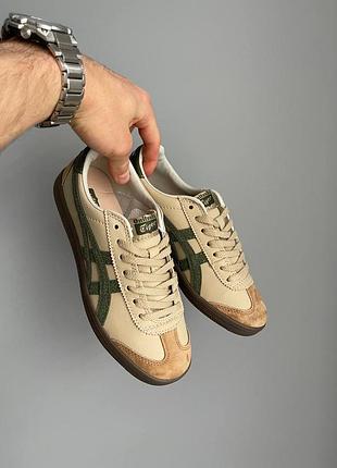 Женские кроссовки asics onitsuka tiger tokuten beige green