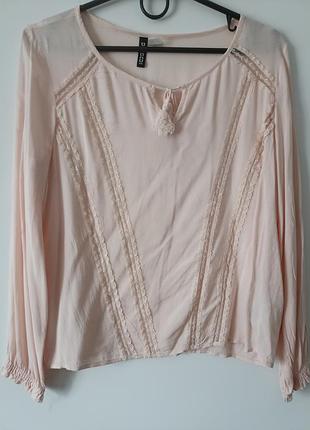 Нежно розовая блуза, размер s