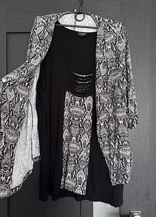 Костюм двійка зміїний принт батал