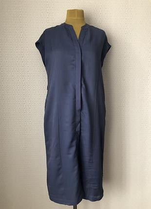 100% віскоза! плаття сорочка без рукавів від paul costelloe, розмір 38 eur