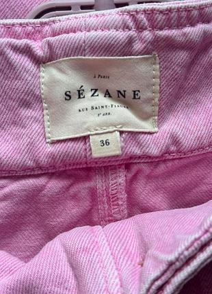 Люкс бренд sezane джинси штани bubble gum carrot denim оригінал