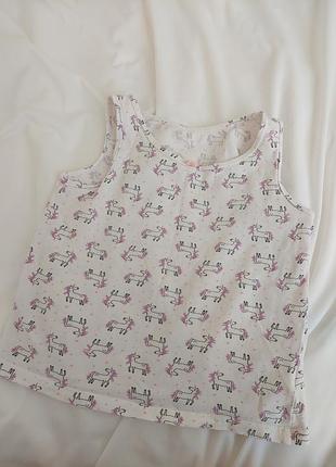 Детская майка с единорогами