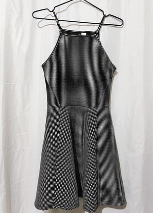 Чорно-біла жіноча сукня h&m devided