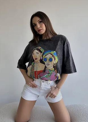 Футболка оверсайз в стилі zara