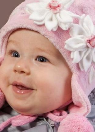 Тёплая шапочка tutu р.48-52 есть цвета