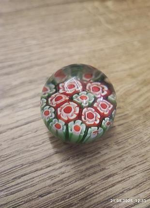 Пресс-папье из художественного стекла millefiori
