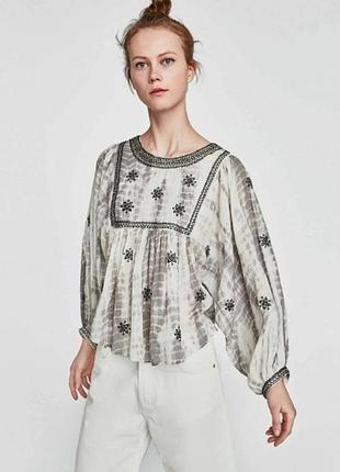 Блузка zara кажан