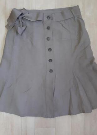 Льняная юбка бежевая la boutique