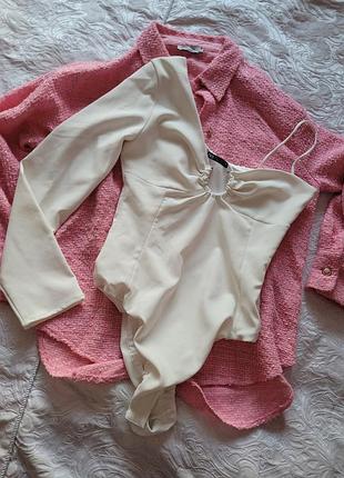 Боди на одно плечо zara s-m