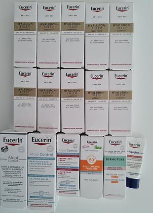 Набор антивозрастной дневной крем для упругости кожи eucerin hyaluron-filler + elasticity spf 15