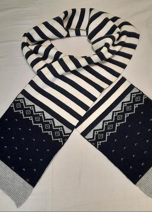 Шарф вязаный женский стильный -crew clotning company - 25 х 200 cм