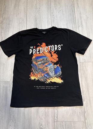 Чорна чоловіча футболка smog xl розміру, в гарному стані