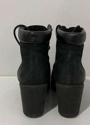 Женские кожаные ботинки евро зима 38р. 24 см каблук 7 см лот 200