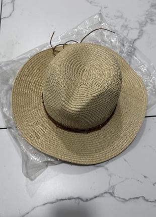 Крута соломʼяна шляпа zara , нова