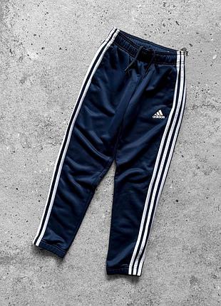 Adidas kids boys blue track pants 3-stripes small logo дитячі, спортивні штани, адідас