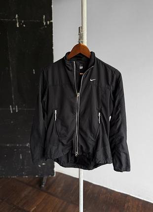 Nike womens vintage jacket small swoosh running жіноча, вінтажна, чорна, спортивна куртка, найк