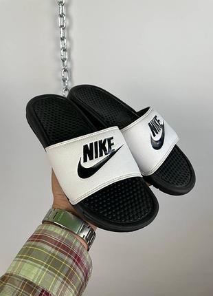 Мужские тапки шлепанцы nike benassi jdi 41 white
