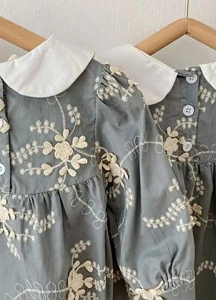 Стильна сукня легка з комірцем для дівчинки