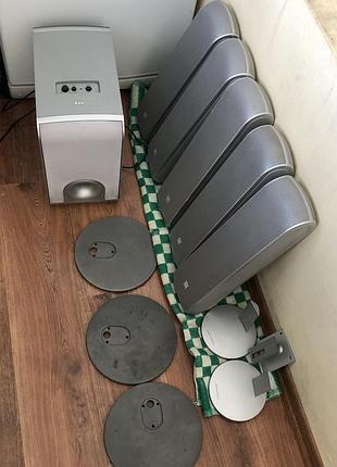 Колонки зі стойками та саббуфер bowers & wilkins as1 + vm 1 (5 x 100 w)