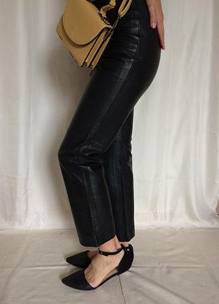 Женские брюки кожа натуральная