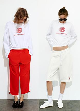 Спортивный костюм тройка zara шорты + толстовка + штаны s-m-l