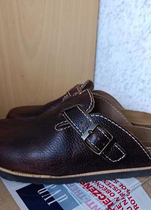 Шкіряні шльопанці sabo dr. brinkmann для жінок та чоловіків. розмір 40.