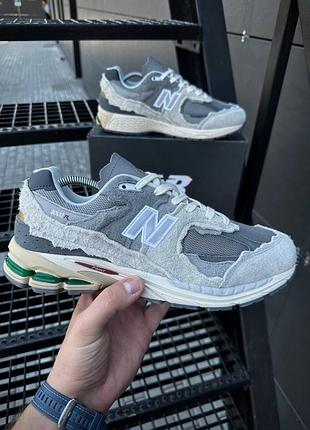 Чоловічі кросівки new balance 2002r на літо сірі