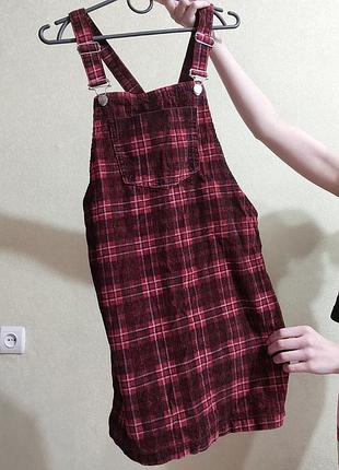 Вельветовый сарафан