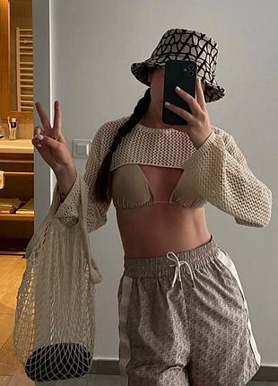 Бежевые шорты удлиненные guess стильные оригинал