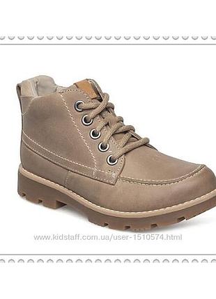 Р. 35 clarks детские кожаные ботинки оригинал